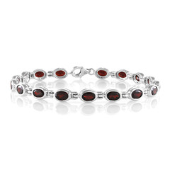 Mozambique Garnet Silver Bracelet