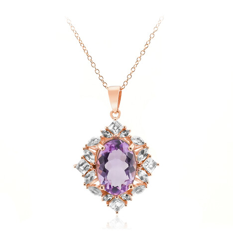 Bolivian Amethyst Silver Necklace