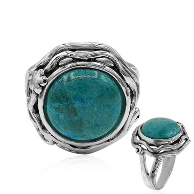 Anello in argento con Crisocolla (Art of Nature)