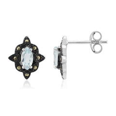 Pendientes en plata con Topacio azul cielo