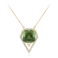 Ludwigit-Peridot-Goldcollier (de Melo)
