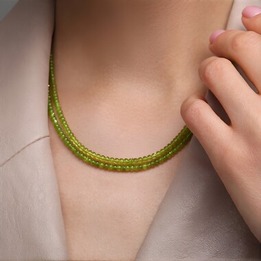 Collana in argento con Peridoto