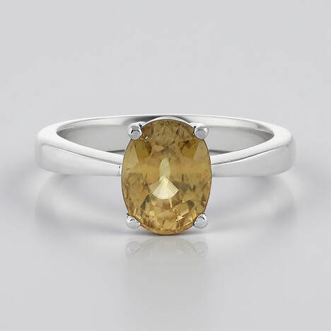 Anello in argento con Zircone Giallo