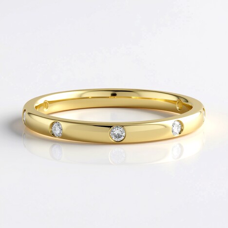 Anello in oro con Diamante IF (G) (de Melo Gold)