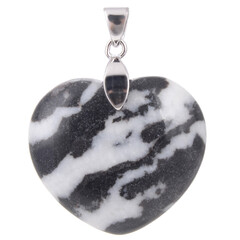 Zebra-Jaspis-Silberanhänger