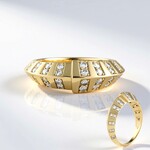 Anello in oro con Diamante IF (G) (de Melo Gold)