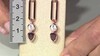 Pendientes en plata con Zircón rosado (Adela Silber)