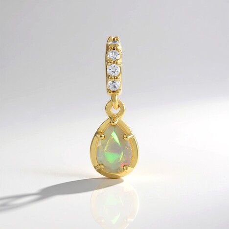 Pendentif en argent et Opale Welo