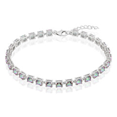 Zilveren armband met Mystieke Lavendel Kwartsen