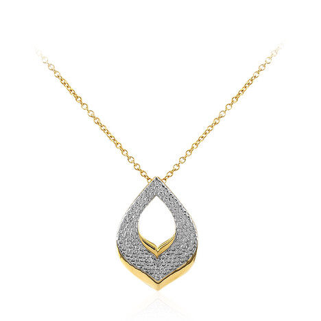 I2 (I) Diamant-Silberhalskette