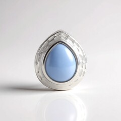 Ciondolo in argento con Angelite (MONOSONO COLLECTION)