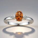 Anello in argento con Topazio Tepetate