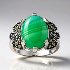 Anello in argento con Agata (Annette classic)