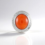Carnelian Silver Pendant (MONOSONO COLLECTION)