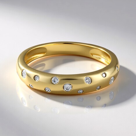 Anello in argento con Diamante I2 (I)