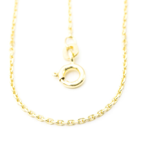 Cadena en plata Sterlin bañada en oro rosa 45 cm - 2,1 g