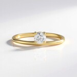 Anello in oro con Diamante IF (G) (de Melo Gold)