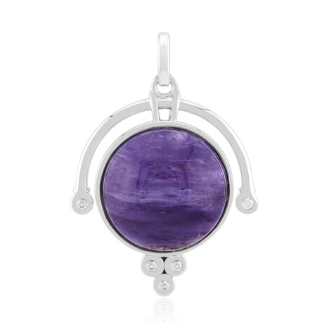 Ciondolo in argento con Charoite