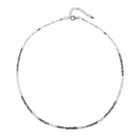 Collana in argento con Diamante Color Argento