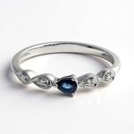 Anello in oro con Zaffiro Ceylon Blu (CIRARI)
