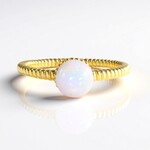 Anello in argento con Opale di Welo (de Melo Essence)