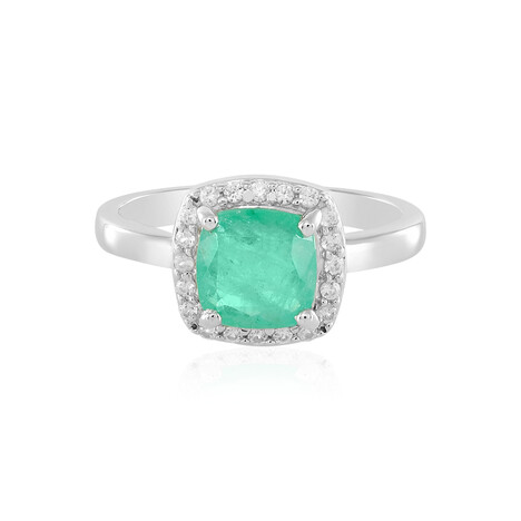 Anello in argento con Smeraldo Russo