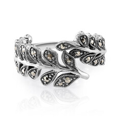 Anello in argento con Marcassite