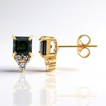 Orecchini in argento con Indicolite (Adela Silber)