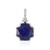 Blauer Madagaskar-Saphir-Platinanhänger