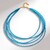 Collana in argento con Apatite Blu Neon