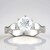 Bague en argent et Quartz blanc