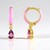 Orecchini in argento con Topazio Rosa