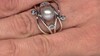 Anillo en plata con Perla plateada Freshwater (TPC)