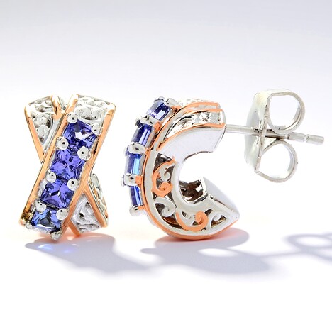 Orecchini in argento con Tanzanite (Gems en Vogue)