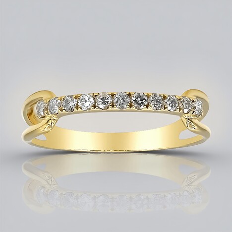 Anello in oro con Diamante I1 (H) (CIRARI)