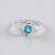 Anello in argento con Topazio Paraiba