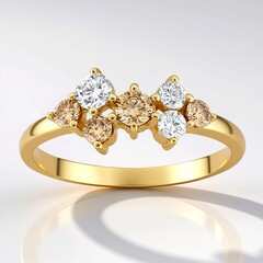 Anello in oro con Diamante SI1 (G) (Annette)