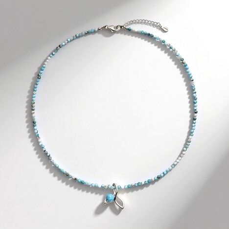 Collana in argento con Larimar