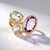 Anello in oro con Ametista Rose de France (KM by Juwelo)