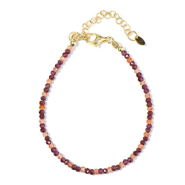 Bracciale in argento con Granato Magenta