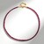 Collana in argento con Rubino