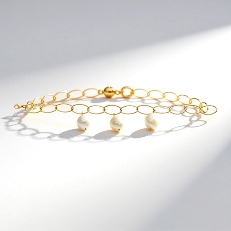 Bracciale con Perla d'Acqua Dolce Bianca
