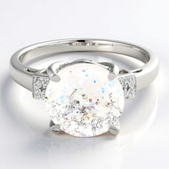 Zilveren ring met een Medusa kwarts