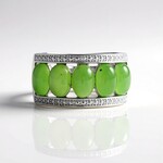 Anello in argento con Giada Canadese