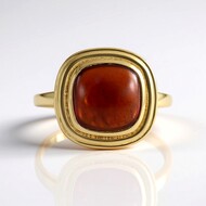 Bague en argent et Grenat Hessonite