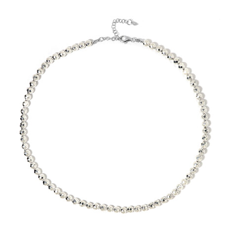 Silver Hematite Silver Necklace