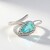 Anello in argento con Apatite Blu