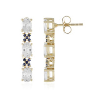 Orecchini in oro con Zaffiro Bianco (Adela Gold)