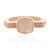 Rose Quartz Silver Ring (MONOSONO COLLECTION)