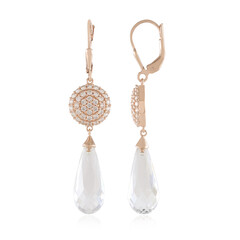 Weißer Quarz-Silberohrringe (KM by Juwelo)